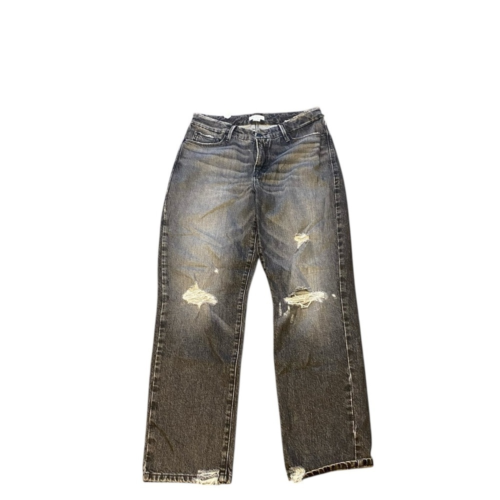 Good American Vintage Mid Rise Distressed jeans